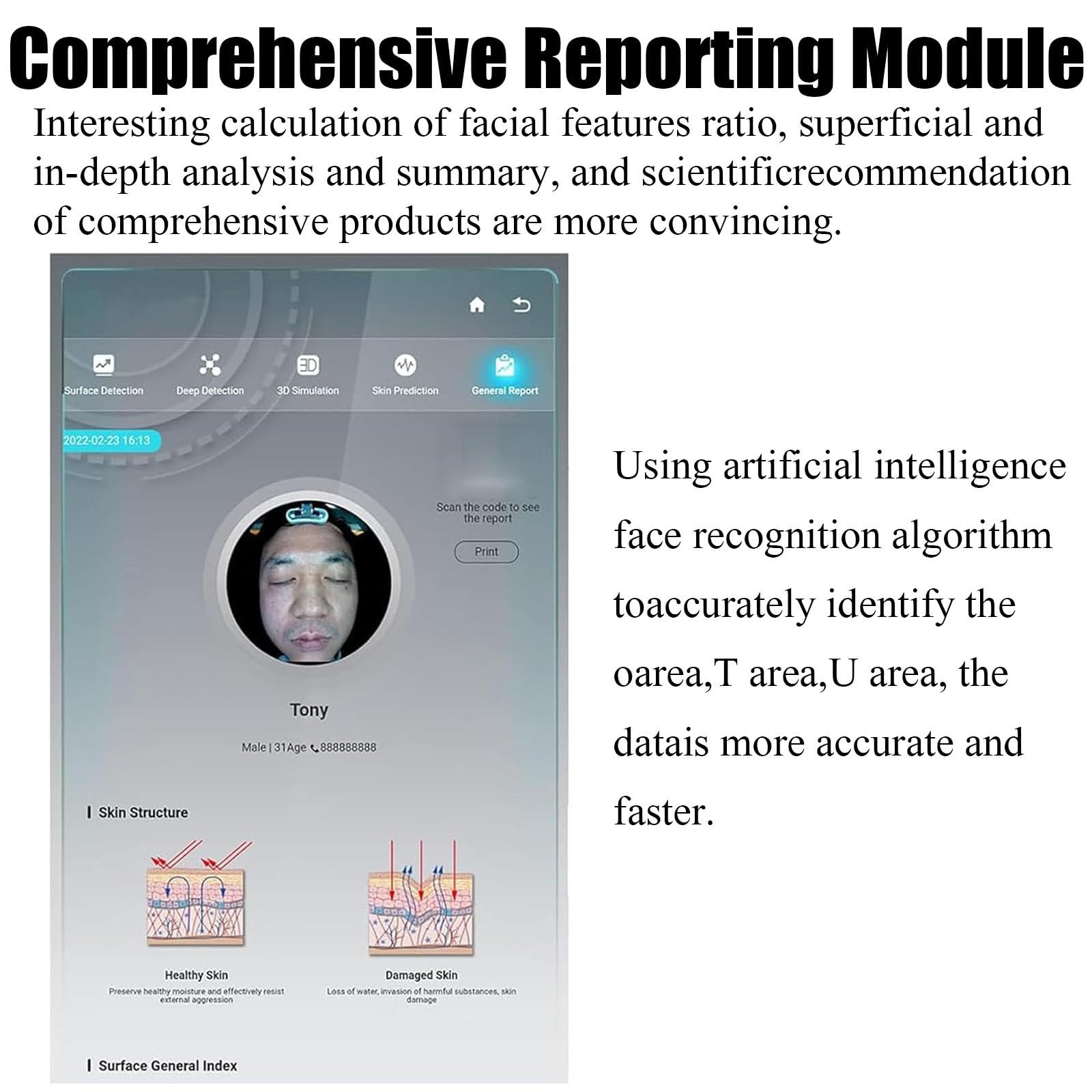 Skin Analysis Machine Professional Skin Analyzer Machine Skin